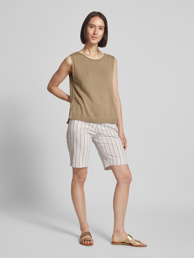 Brax Bermudas mit Paspeltaschen Modell 'MIA' Oliv 1