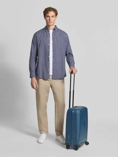 Samsonite Koffer mit Strukturmuster Modell 'Spinner' Marine 1