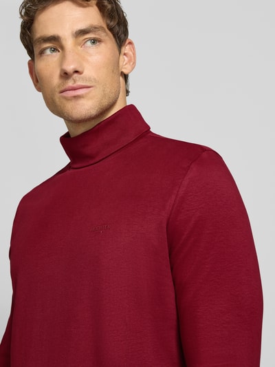 HECHTER PARIS Longsleeve mit Rollkragen Bordeaux 3