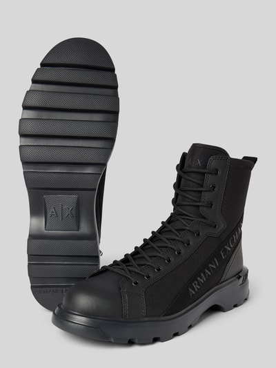 ARMANI EXCHANGE Boots mit Reißverschluss und Label-Details Black 3