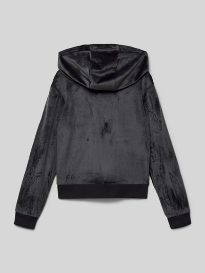 adidas Originals Bluza rozpinana z weluru z wyhaftowanym logo Czarny 3