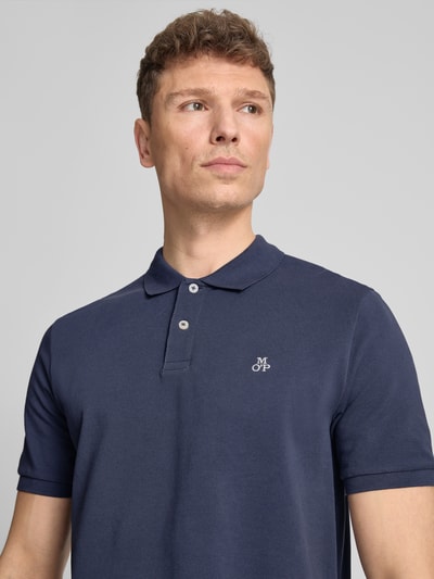 Marc O'Polo Regular Fit Poloshirt aus reiner Baumwolle Dunkelblau 3
