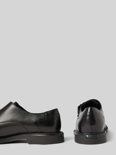 HUGO Monkstraps aus Leder mit Rollschließe Modell 'GRYFF' Black 2