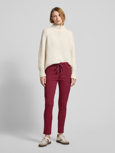 ZABAIONE Sweatpants met deelnaden Rood - 1