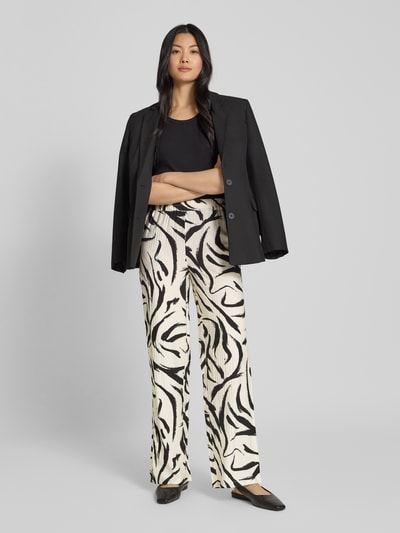 Vila Loose Fit Stoffhose mit Strukturmuster Modell 'CLO' Offwhite 1