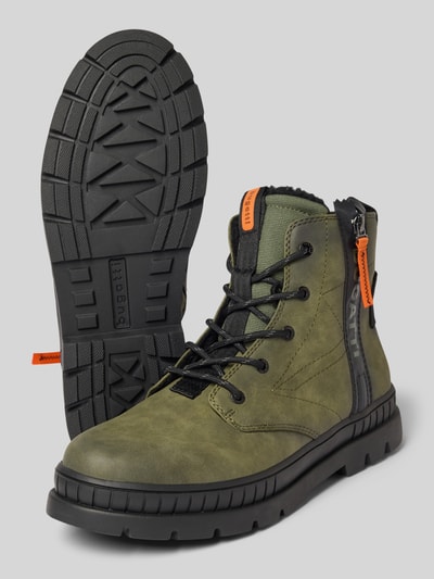 bugatti Schnürboots mit Reißverschluss Modell 'Pallario' Smaragd 4