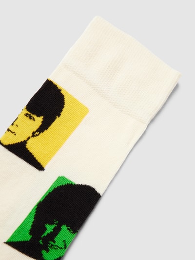 Happy Socks Socken mit Motiv-Print Offwhite 2