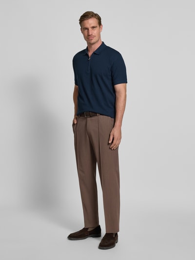 SELECTED HOMME Regular fit poloshirt van puur katoen, model 'ISAAC' Marineblauw - 1