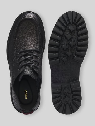 HUGO Schnürschuhe aus echtem Rindsleder Modell 'Draven_derb_sglt' Black 5
