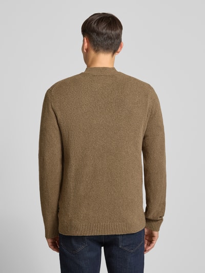 JACK & JONES Premium Strickpullover mit Polokragen Modell 'MAVERICK' Camel 5
