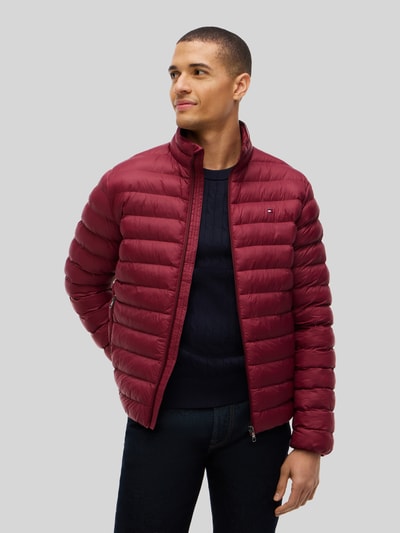 Tommy Hilfiger Regular fit gewatteerd jack met gestikt logo Bordeaux - 4