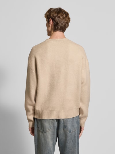 Pegador Strickpullover mit gerippten Abschlüssen Modell 'Signar' Ecru 5