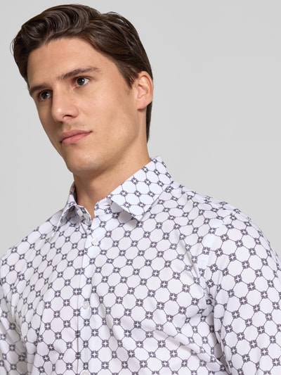 JOOP! Collection Koszula biznesowa męska JOOP! Collection;Czysta bawełna;Krój slim fit;Model ‘Pierce’;Kołnierzyk typu kent;Listwa guzikowa na całej długości;Długość tyłu w rozmiarze 40: 77 cm;Szerokość ramion w rozmiarze 40: 44 cm;Długość rękawa w rozmiarze 40: 67 cm Jasnośliwkowy 3