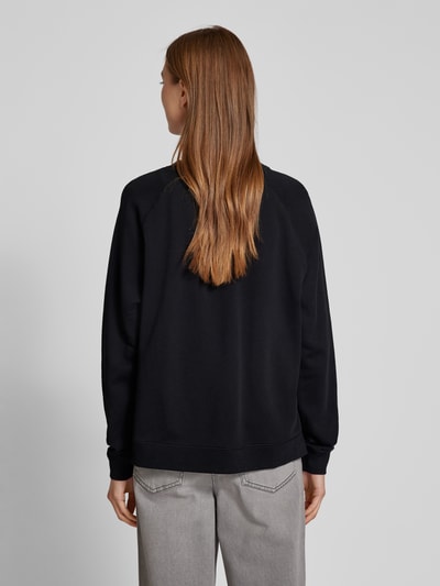 Marc O'Polo Denim Sweatshirt met labelprint Zwart - 5