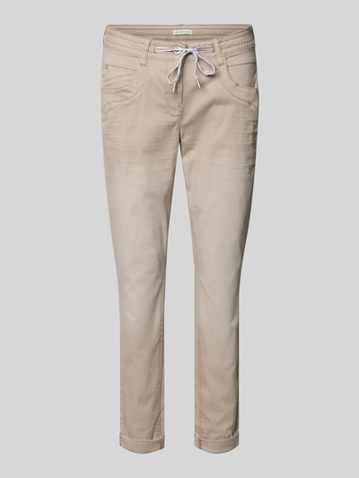 Tom Tailor Tapered Fit Chino aus Baumwoll-Mix Taupe 2