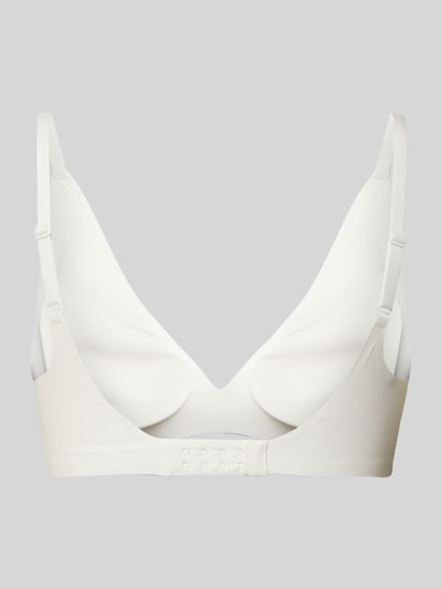 Productfoto, Slim Fit bh met verlengbare bandjes model 'Zero' van Sloggi, dames bh, elastische materiaalmix, haakbandjes, wit