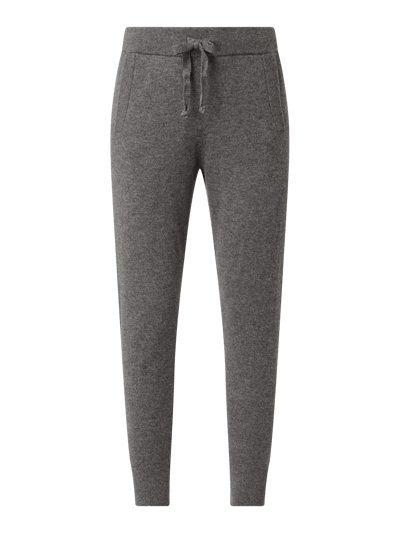 Jake*s Casual Joggingbroek van kasjmier  Donkergrijs gemêleerd - 2