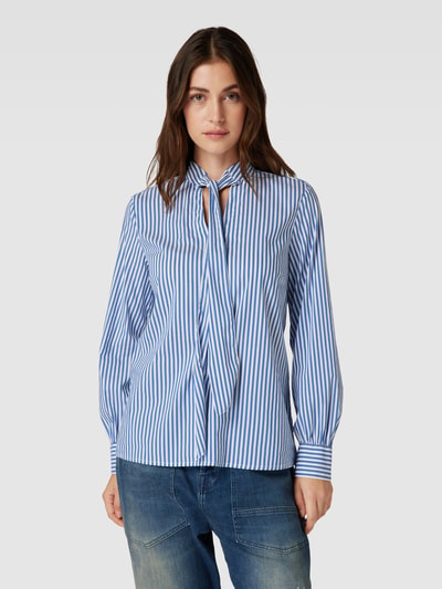 Emily Van den Bergh Bluse mit Streifenmuster Hellblau 4