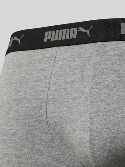 PUMA Boxershort met elastische logoband in een set van 4 stuks Zwart - 2