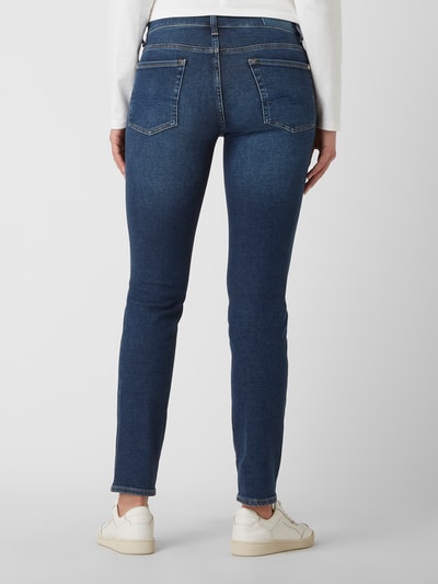 7 For All Mankind Slim fit jeans met stretch, model 'Roxanne' Blauw - 5