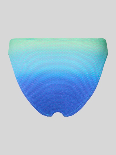 Produktfoto, Slim Fit Bikini-Hose mit Strukturmuster Modell 'Nusa dua' von Marie Jo, elastyczna mieszanka materiałów, krój slim fit, fakturowany wzór, odcienie zieleni i niebieskiego