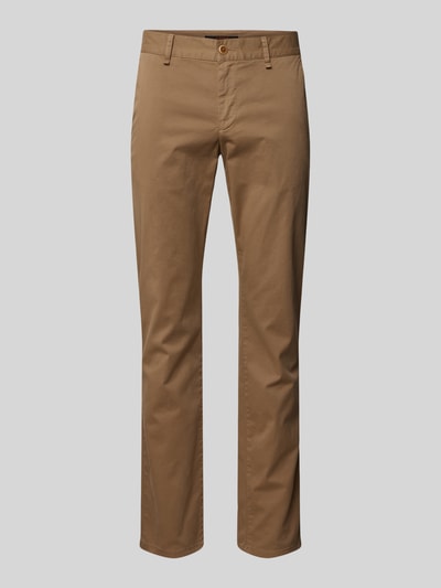 ALBERTO Stoffen broek met Franse steekzakken, model 'Lou' Beige - 2