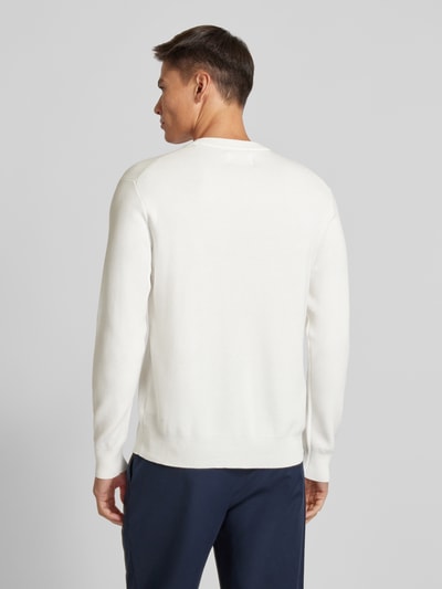 JAKE*S STUDIO MEN Strickpullover mit Rundhalsausschnitt Offwhite 5