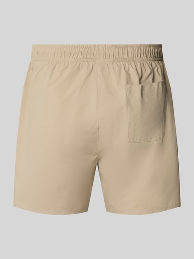 BOSS Badeshorts mit Label Stitching Modell 'ICONIC' Sand 3