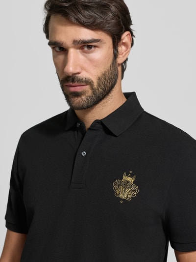 BOSS Regular Fit Poloshirt aus reiner Baumwolle Modell 'QIANG' Black 3