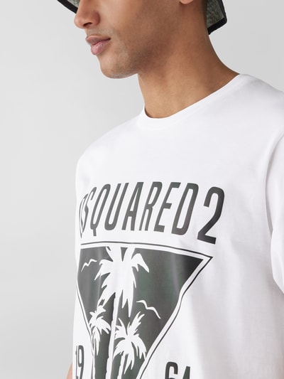 Dsquared2 T-Shirt mit Label-Prints Weiss 3