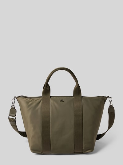 Lauren Ralph Lauren Shopper met logo-applicatie, model 'STEVIE' Olijfgroen - 1