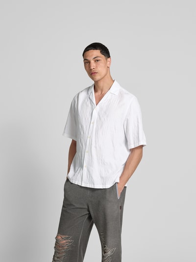 Officine Générale Freizeithemd mit Knopfleiste Weiss 4