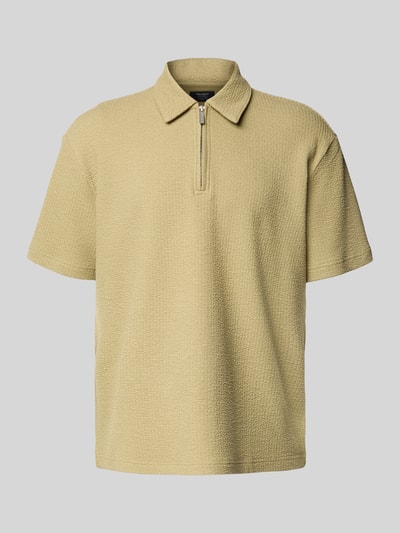 MCNEAL Poloshirt met korte ritssluiting Rietgroen - 2