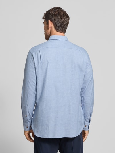 Christian Berg Men Vrijetijdsoverhemd met knoopsluiting Metallic blauw - 5