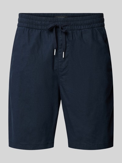 Matinique Korte broek met elastische band, model 'barton' Marineblauw - 2