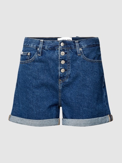 Calvin Klein Jeans Mom Fit Jeansshorts aus reiner Baumwolle mit Label-Detail Jeansblau 2