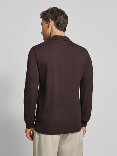 Lacoste Koszulka polo o kroju Regular Fit z czystej bawełny Ciemnobrązowy 5