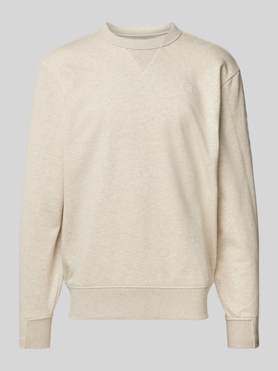 G-Star Raw Sweatshirt mit Rundhalsausschnitt Modell 'Nifous' Offwhite Melange 1