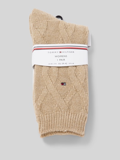 Tommy Hilfiger Socken mit Label-Detail Beige 3