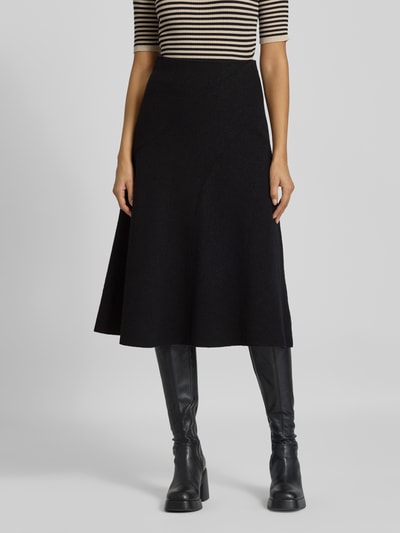 BOSS A-Linien Rock aus gekochter Schurwolle Modell 'VICENA' Black 4