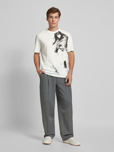 ARMANI EXCHANGE T-Shirt mit Motiv-Print Weiss 1