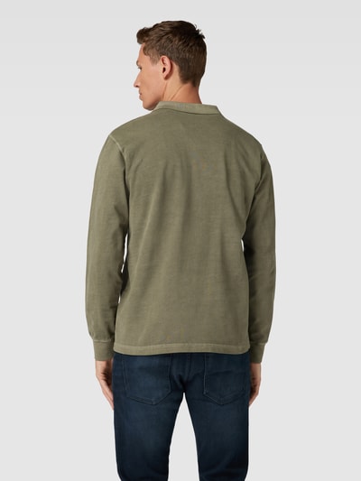 Marc O'Polo Longsleeve mit Polokragen Oliv 5