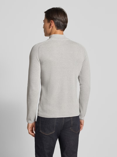 Cinque Gebreide pullover met geribde opstaande kraag, model 'FALCINO' Offwhite - 5