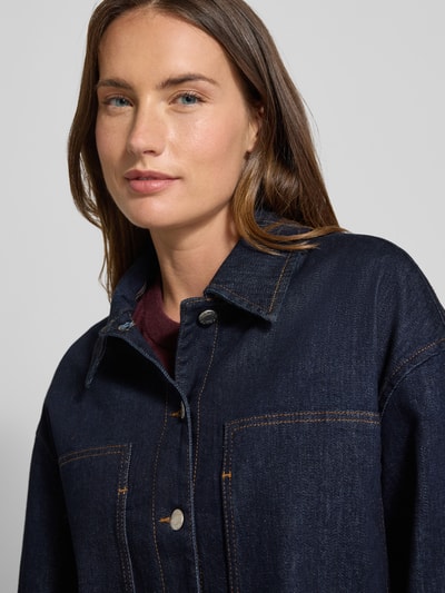 OPUS PANTS Regular Fit Jeansjacke Umlegekragen Modell 'Jokina' Dunkelblau 3