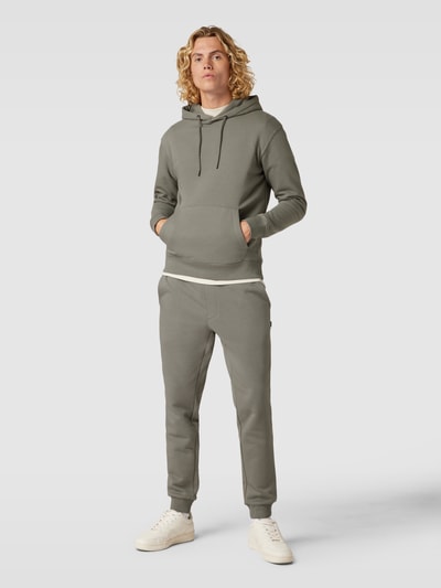 Jack & Jones Hoodie met kangoeroezak, model 'ESTAR' Lichtgrijs - 1