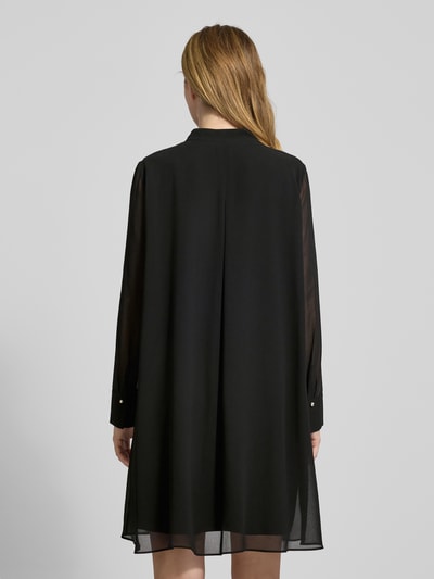 JOOP! Knielange jurk met opstaande kraag, model 'Delilah' Zwart - 5