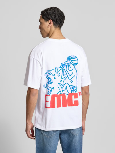 Edwin T-shirt z bawełny Model 'CHARMER' Biały 5