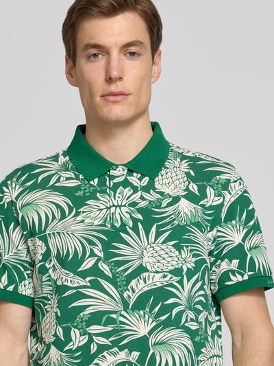 Gant Poloshirt mit kurze Knopfleiste Dunkelgruen 3