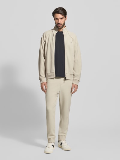 BOSS Green Regular fit sweatpak van katoenmix, model 'TRACKSUIT SET' Offwhite - 1