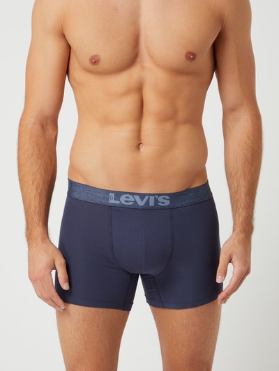 Levi's® Boxershort met stretch in set van 2 Jeansblauw gemêleerd - 3